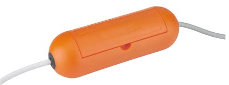 Debflex Prolongateur Prise électrique Boîtier assurant l'étanchéité de 2 rallonges 344700 Orange