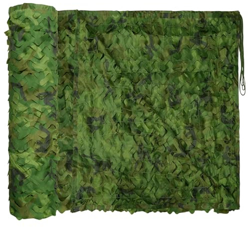 LOOGU Filet De Camouflage Renforcé Militaire Grande Taille - Idéal Le Camouflage, la Chasse, la décoration Jardin,la Ombrage,la Photo, Auvents Terrasse
