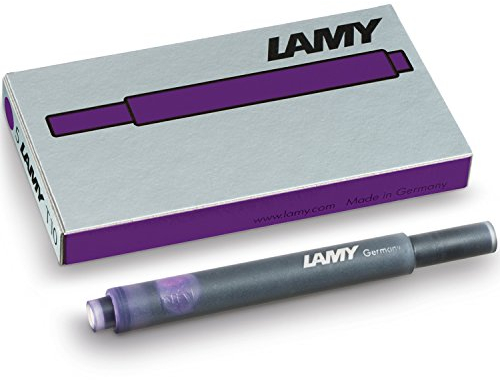 LAMY T10 20er Set Tintenpatronen mit großem Tintenvorrat - geeignet für alle Lamy Patronenfüllhaltermodelle - Inhalt 1,25ml je Patrone - 5 Stück pro Päckchen - Tintenfarbe violett