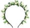 Blumen Haarreif „Sabia“ – Romantischer Haarschmuck mit Rosen & Blüten für Damen & Mädchen – Perfekt zum Dirndl, zur Hochzeit, Kommunion oder Festival (Creme Weiß)