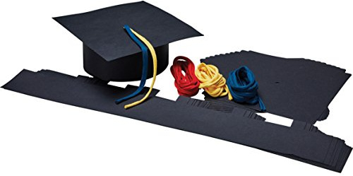 Springboard Make Your Own Graduation Caps – Pack of 30 DIY Pre-Cut Hats with Tassels – Craft Kit for Nursery and Primary School Leavers