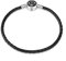 EMEMcharm Armband Silber Leder passen Beads Charm - Schwarz GM01 (20)