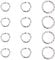 UNICRAFTALE 120Stk. 3 Größen 6mm / 8mm / 10mm -EU12-EFNJumps Rings 304 Edelstahl-Jump-Ringe Offene Jump-Ring-Anschlüsse O-Ringe Für DIY-Armband-Halsketten Schmuckherstellung