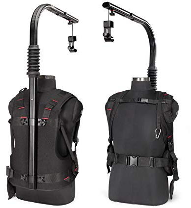 FLYCAM Flowline 500N Professionelle ergonomische Kamera-Stützweste für Kardanringe. Traglast bis zu 10-12 kg. 20,5 Zoll obere Stange mit 7 Zoll Armverlängerung (FLCM-FLN-500N)