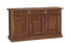 Mar.c.a. Design - Sideboard für Wohnzimmer, Pappelholz, Farbe Nussbaum Dunkel, Sideboard Kunst, Wohnzimmerschrank mit 3 Türen - Made in Italy