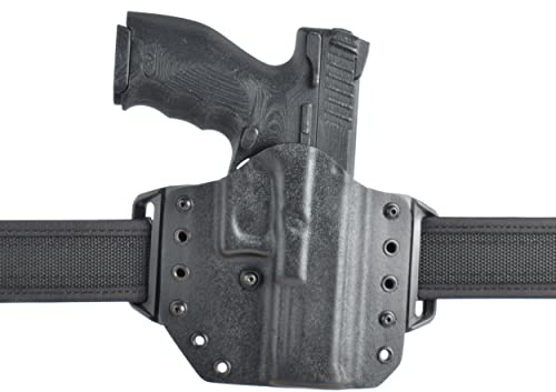 COP® 3PRIW-Light Gürtelholster für Waffen mit Licht/Laser, lang, Kunststoff/schwarz, rechts, Glock 17/19 mit TLR-7 oder TLR-8