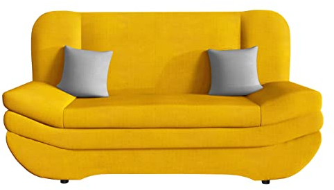 Mirjan24 Schlafsofa Weronika Premium, Couch mit Bettkasten, Sofa mit Schlaffunktion, Materialauswahl, Wohnlandschaft vom Hersteller (Venus Velvet 2916 + Venus Velvet 2921)
