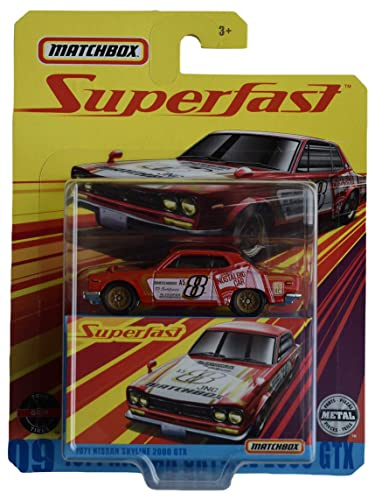 Matchbox 1971 Nissan Skyline 2000 GTX, Superfast