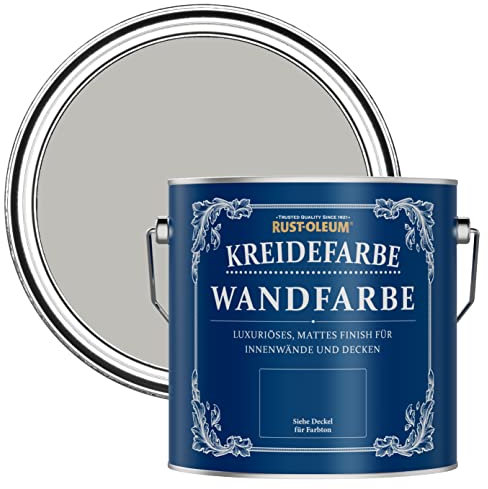 Rust-Oleum hellgrau Wand- und Deckenfarbe in mattem Finish - Kiesel 2.5L