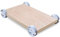 CPU Ständer CPU-Stand-PC-Warenkorb-Halter, Desktop-PC-Turm-Halterwagen, PC-Turm-Ständerwagen-Boden mit Rädern unter Schreibtisch, sechs (weiß) CPU-Ständer (Size : Three Brown Three primar