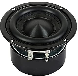 Altavoz del subwoofer Subwoofer de bajos de 3 pulgadas 4OHM 8OHM Altavoz de bajo 25W Alúmina negra Cap de cerámica Edge de goma Teatro en casa 1pc (Size : 1pc-8Ohm Square)