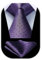 HISDERN Cravatte Viola per uomo Cravatta da sposa a pois Fazzoletto Cravatta formale da lavoro e fazzoletto da taschino