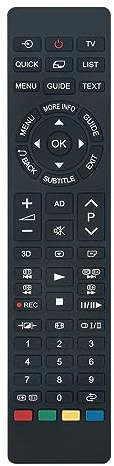 VINABTY Nouveau CT-90378 Télécommande de Remplacement CT-90383 Télécommande pour Toshiba LCD/LED LCD TV CT-90378 CT90378 CT-90383 55ZL1N 55ZL1G LE-40C750 Remote Controller