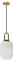 EKSED Suspension en verre blanc avec fini or bronze, plafonnier rétro moderne pour îlot de cuisine de table à manger de chevet (140mm)