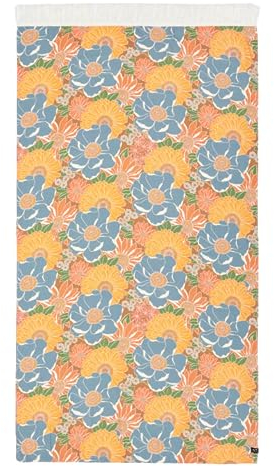 Slowtide Keelee türkisches Strandtuch | ultraleicht | trocknet 3 x schneller als Standard-Handtuch, sandabweisend mit Kordelzugschlaufe | 100% nachhaltig angebaute Baumwolle | Größe: 185,4 x 96,5 cm