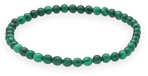 Lebensquelle Plus Mini Kugelarmband | 4mm | Hochwertiges Edelsteinarmband (Malachit)