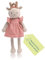 Nidito REH-Kuscheltier Groß - 40 cm Bio-Baumwolle, Oeko, Baby XXL, Mädchen, Schlenker, Stoffpuppe - Ab 0 Monate