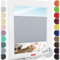 Schuette® Plissee nach Maß mit Bohren ● Premium Kollektion: Silver Sonata (Grau) ● 70-79 x 80-99cm (Breite x Höhe) ● Suprafix Faltrollo Befestigung ● Bequeme Rollo