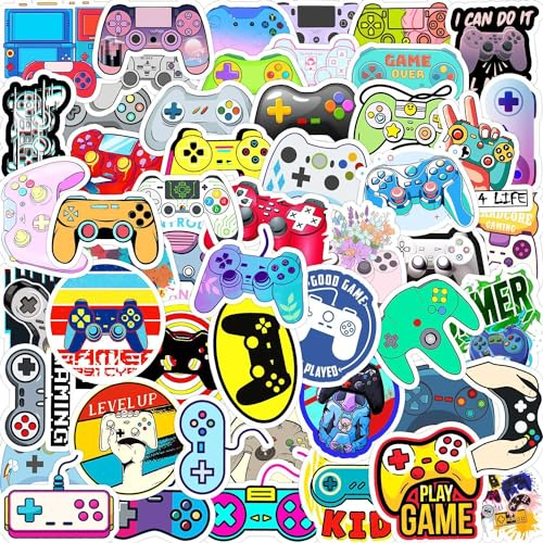 100 PCS Gamepad Kids Stickers, Personalized Kids Stickers for Water Bottle, MacBook, Car, Bumper, Luggage, Laptop, Adult Teen Boys Girls Waterproof Vinyl Beautiful Stickers (100Pcs Gamepad)