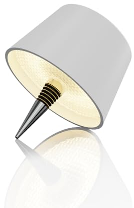 MU LIN LAMPADA PER BOTTIGLIA LED RICARICABILE - 3 COLORI DIMMERABILI,CONTROLLO TOUCHE PER INTERNI/ESTERNI, CAMERA, RISTORANTE, REGALO