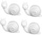 HOODANCOS 4 Stück Schnecke selber Machen Kinder bastelset basteln für Kinder das Vintage-Cameo-Masse für kleine Tier Handwerk Ornament Weihnachten Schnecken Weiß