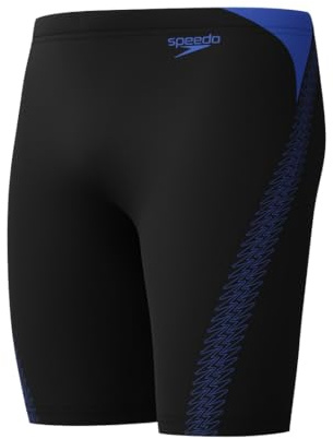 Speedo Herren Hyperboom Splice Schwimmhose | Schnell trocknend | Training | Fitness | Chlorbeständig Cobalt Pop 38