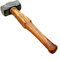 ANTIQUE AURA Black 3LB Iron Flat Hammer Blacksmith Wooden Handle Collectible Useful hammer.
