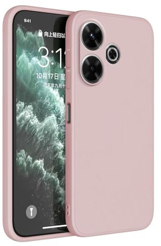 HAFFAN Funda de Silicona TPU Compatible con Redmi 13 (4G) / Poco M6 (4G) / Redmi 13 5G / Poco M6 Plus 5G (6.79), Carcasa Protectora para Teléfono Móvil - Polvo de Arena