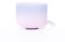 A Note Cuenco tibetano de cristal de cuarzo esmerilado de color rosa de 8 pulgadas, 432 Hz, equilibrio de vibración de energía de sonido curativo for yoga, mazo y junta tórica gratis incluidos