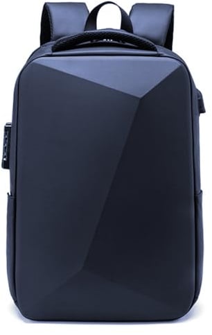 XINYASEE Professionelle Laptop-Rucksack, 15,6-Zoll-Computer wasserdicht, EVA-Schale Reise Tagesrucksack, Anti-Diebstahl-Schultasche, aktualisiert Rucksack Schwarz (Blau)