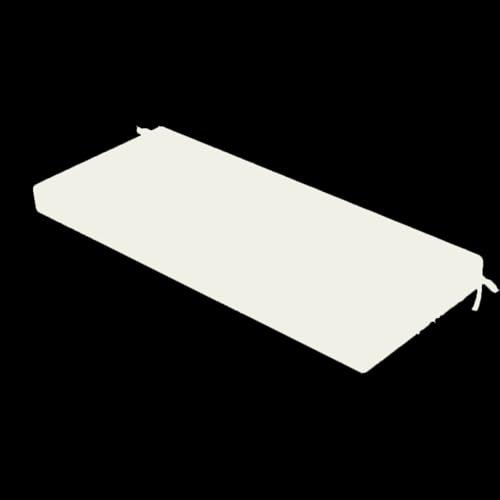 HLXHG 3cm Dicke Sitzauflage Sitzkissen Bank, Bankauflage Outdoor Wasserdicht, rutschfeste Bankkissen Sitzpolster Waschbare, Gartenbank Auflage Stuhlkissen Bankpolster Für Fensterbank,Weiß,160x40x3cm