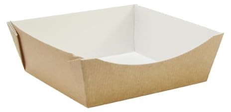 Huhtamaki Taste Square Tray (Pack 120) | Biodegradable and compostable plates suitable for commercial catering, outdoor events, and festivals to reduce waste.