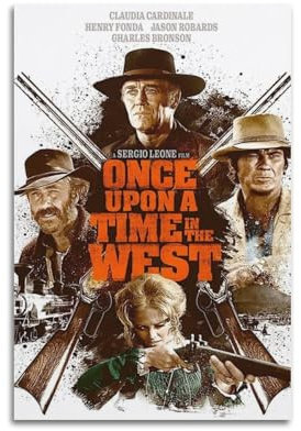 UHHYFVN Filmposter Once Upon A Time in The West von 1968, Wandkunst, dekoratives Gemälde, Poster, 20 x 30 cm, ungerahmter Stil