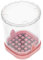 IMIKEYA Würfel gemüseschneider küchen gadget Gemüse Dicer Küchenutensil fruchtschneider Tomatenschneider Tassenschneider für Erdbeeren Obstschneider als Küchenhelfer Edelstahl 304 Rosa