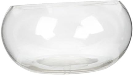 Happyyami Bocal à Poissons Transparent Verre Rond Terrarium De Bureau pour Plantes Hydroponiques Et Décoration De Maison Aquarium Design Moderne pour Poissons Et Plantes