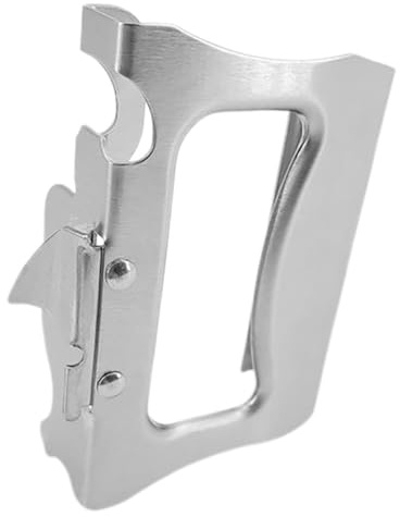 Japanischer Manueller Dosenöffner aus Edelstahl 2-in-1 Silber | Flaschen und Gläser, Kompakt und Tragbar, Leicht zu Reinigen, für Zuhause und Draußen