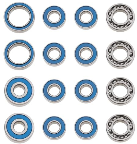 SG Store Kit de 16 roulements avant et arrière pour voiture tout-terrain RC 5 x 11 x 4 mm 7 x 14 x 3,5 mm ouvert 5 x 14 x 5 mm 10 x 15 x 4 mm compatible avec Axial SCX10.2 SCX10 II Ar44