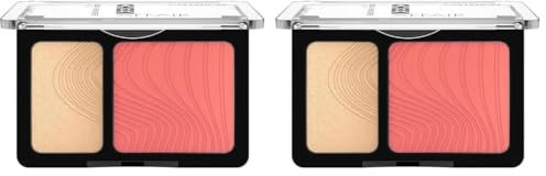 Catrice Cheek Affair Blush & Highlighter, palette n° 030, arancione, 2 tonalità arancioni, risultato immediato, luminoso, vegano, senza profumo, senza alcool, senza parabeni, confezione da 20 g
