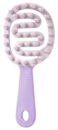 Pbi Haarshampoo - Langer Griff, weiche Silikonborsten | Ergonomischer | Kopfhaut-Massager für Männer, Frauen, Kinder, alle Haartypen, fördert die Durchblutung,