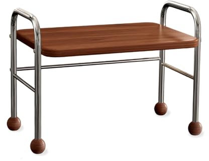 ACLFF Estantería para microondas de 2 Niveles, Soporte para Microondas con Base Redonda De Madera Maciza, Soporte Madera para Microondas, para Cocina