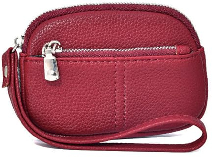 Lerpwige Kleine Reißverschluss Armband Geldbeutel Für Frauen Lederkartenhalter Brieftasche Mit Schlüsselbund Und Münzleder Armband Kupplung