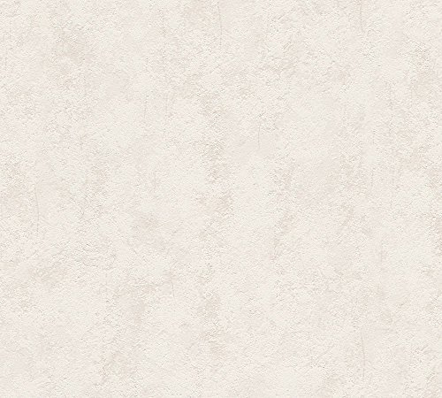 A.S. Création Vliestapete 10,05 m x 0,53 m - Putzoptik Beige - einfarbige Wandtapete - 560148