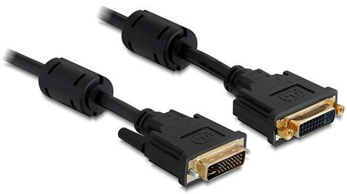 Delock DVI-Verlängerungskabel (DVI 24+5 Stecker - Buchse, 2m)