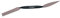 Stubai 453001 Fer á stucateur feuille pointue/carrée, Argent/Noir, 15 mm
