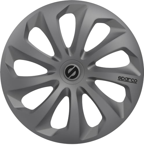 SPARCO SPC1670GR Sicilia 4 Stück Radzierblenden, Grau, 4 Stück, 16