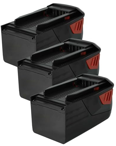 vhbw 3X Akku Ersatz für Hilti B36V, B36, 2203932, 418009 für Werkzeug (3000 mAh, Li-Ion, 36 V)