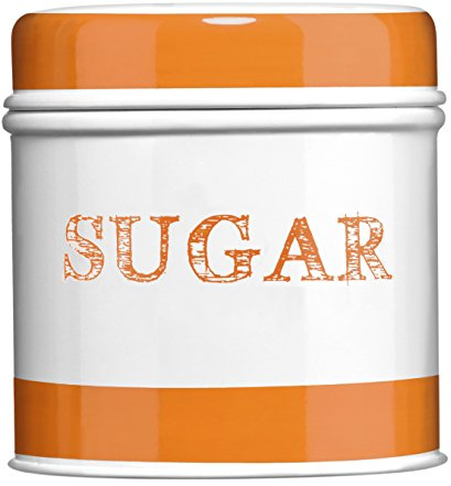 Premier Housewares Band Sugar Canister - Orange