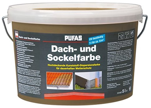 Pufas Dach- und Sockelfarbe Acrylatfarbe 5,000 L