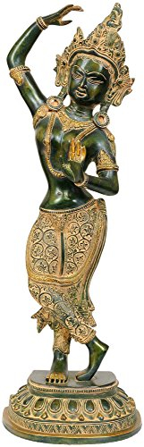 Exotic India Maya Devi – Mutter der Shakyamuni Buddha, Messing Statue