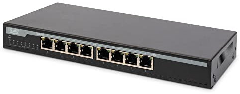 DIGITUS Professional Switch 8 x 10/100/1000 PoE Desktop 131 W
